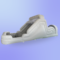 White Obstacle Course and Slide Combo